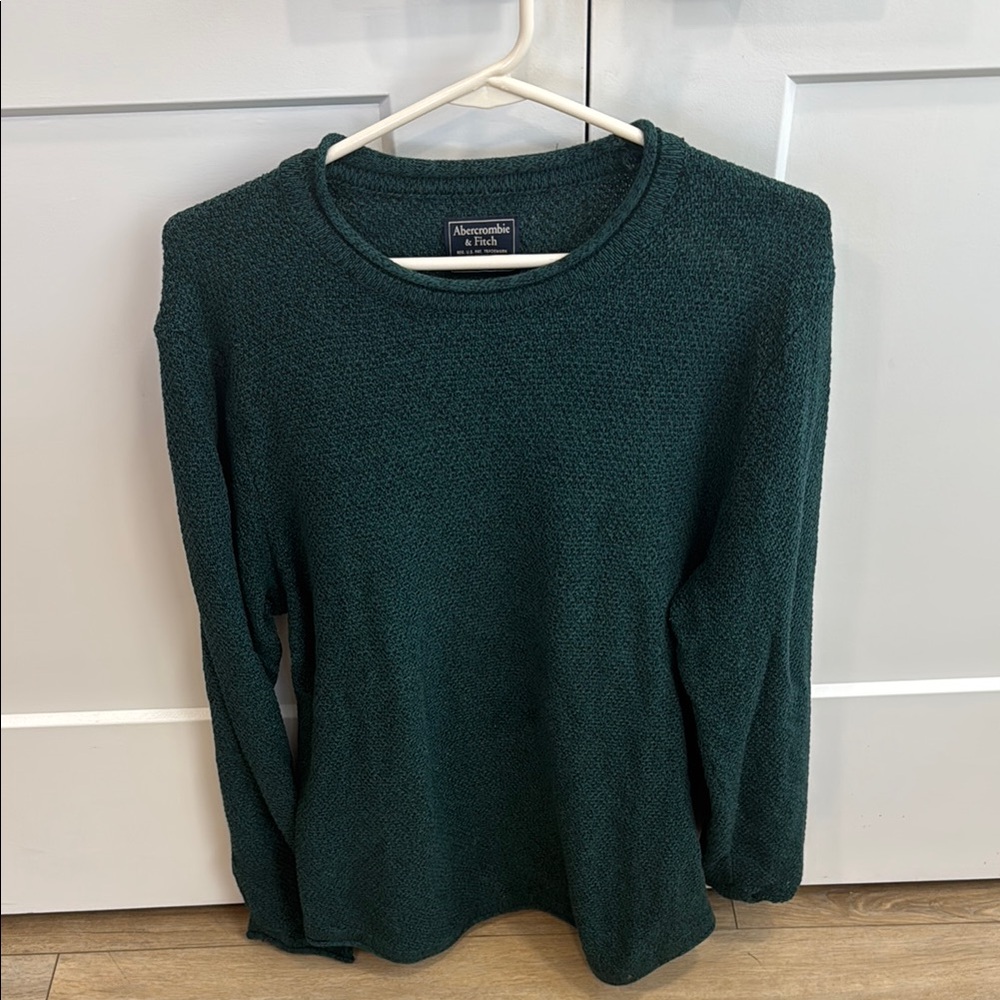 Abercrombie & Fitch Men’s XL Dark Green Crew Neck Sweater